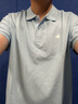 樂(lè )卡克（Le coq sportif）法國公雞2025年夏季新品男款三色短袖polo 粉藍色 2XL 曬單實(shí)拍圖