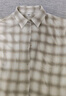 優(yōu)衣庫女裝法蘭絨箱型襯衫/格紋美式復古479085 01 乳白色 L /160/88A 曬單實(shí)拍圖