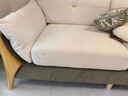 DeRUCCI HOME慕思布藝沙發(fā)客廳現代簡(jiǎn)約原木中古風(fēng)沙發(fā)小戶(hù)型棉麻拆洗沙發(fā)[2.3米三人位][紫羅蘭高密度海綿坐墊+可拆洗 曬單實(shí)拍圖