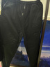 冬季男褲加絨加厚運動(dòng)褲黑色男士褲子男休閑褲男衣服男裝束腳衛褲 純黑色加絨 5XL （180-200） 曬單實(shí)拍圖