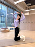 瑜伽服女2025新款秋冬瑜伽服長(cháng)袖普拉提訓練服套裝健身服運動(dòng)上衣 【二件套】流云紫上衣+葡萄薊紫背心 M （95-105斤） 曬單實(shí)拍圖