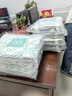 全棉時(shí)代四件套貢緞梭織純棉被套床單單雙人被套春滿(mǎn)芳庭藍1.5米床 曬單實(shí)拍圖
