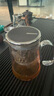 尚明玻璃磁吸飄逸杯泡茶壺?zé)o鍵下水茶水分離飄逸壺懶人泡茶器辦公室 透明色 700ml 曬單實(shí)拍圖
