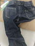 左西女童牛仔褲防褪色兒童彎刀褲2025新款大童秋裝褲子 深牛仔色 150 曬單實(shí)拍圖