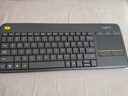 羅技（Logitech）K400Plus無(wú)線(xiàn)鍵盤(pán)觸控 安卓智能電視電腦筆記本辦公鍵盤(pán) 觸摸面板無(wú)線(xiàn)觸控鍵盤(pán)電池緊湊型即插即用 黑色 曬單實(shí)拍圖