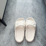 IQGD 拖鞋女踩屎感涼拖室外居家時(shí)尚加厚軟底 冰淇淋-奶白 38-39  曬單實(shí)拍圖