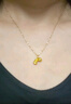 中國黃金（CHINA GOLD）足金好事發(fā)生吊墜女款黃金花生柿子項鏈鎖骨教師節生日禮物送女友 【今/次日達】好事發(fā)生吊墜+S925鏈 A款約0.3g 曬單實(shí)拍圖