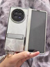 適用于vivoxfold3殼新款小眾高級感羽砂外殼vivoxfold3pro折疊屏 前蓋邊框+后殼【銀色】蝴蝶結手 vivo X Fold3 曬單實(shí)拍圖