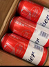百威啤酒mini紅罐淡色拉格255ml*24聽(tīng)小罐整箱裝濃郁麥香 曬單實(shí)拍圖