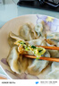 思念素水餃韭菜雞蛋口味1kg約50只 速凍餃子蒸餃煎餃早餐食品 曬單實(shí)拍圖