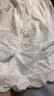 Olrain歐芮兒法式白色半身裙女春夏季女裝花邊重工刺繡蛋糕裙裙子 米白色 XL 曬單實(shí)拍圖