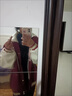 韓惠芷美式復古棒球服外套女2025秋冬季加厚寬松學(xué)生連帽刺繡夾克上衣 A44圣誕紅春秋款 【雙層有內里】 L 【建議100-125斤】 曬單實(shí)拍圖