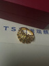 TSL黃金戒指女百褶裙波浪足金戒指送女友老婆中秋節生日禮物 【線(xiàn)下門(mén)店同款】百褶裙戒指16圈口約5.1克 曬單實(shí)拍圖