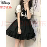 迪士尼（Disney）女童連衣裙夏裝女寶學(xué)院風(fēng)時尚洋氣洛麗塔a字裙中大兒童裝新款潮 黑色 現(xiàn)貨 150 【建議身高140cm】現(xiàn)貨 曬單實拍圖