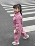 迪士尼寶寶女童套裝2025新款春秋款兒童洋氣時(shí)髦小女孩休閑外套褲子兩件套潮 粉色花朵套裝 90 建議80-90cm1歲-1歲半 曬單實(shí)拍圖