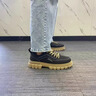 SENMA森馬男鞋秋季潮流百搭休閑復古英倫風(fēng)馬丁靴低幫運動(dòng)防滑厚底工裝潮鞋黑色 （基礎款）42 曬單實(shí)拍圖