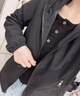 矜持范外套女女士外套春秋新款200斤春裝大碼上衣加肥加大胖妹妹夾克衫 立領(lǐng)黑色 M (95-110斤) 曬單實(shí)拍圖