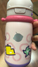 bc babycare 兒童保溫杯嬰兒吸管水杯嬰兒保溫水壺霸王龍保溫杯 背帶款-450ml-引力洋紅 曬單實(shí)拍圖