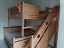 全友家居實(shí)木兒童上下床1.5米x2米家用雙層高低床男孩女孩儲物床家具 步梯|上下床+床墊*2 1.5*1.9m 曬單實(shí)拍圖