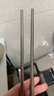 京東京造 筷子 鈦健康不銹鋼家用防燙防滑【抑菌防霉】12雙大包裝 曬單實(shí)拍圖
