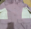 森馬（Semir）[陳都靈同款]四防外套女中長款寬松撞色防護(hù)夾克秋裝通勤戶外上衣 【明星同款】紫白色調(diào)00471 S 曬單實(shí)拍圖