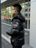 MACKAGE男士 KENT-Z亮面短款可拆卸連帽寬松防水羽絨服面包 黑色 38 曬單實(shí)拍圖