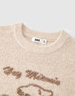 森馬（Semir）毛衣女冬季oversize小羊落肩2025新款溫柔甜美可愛慵懶套頭衫 白色調(diào)00311 M 曬單實(shí)拍圖
