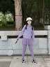 NICKYBABY女童半身裙2025新款兒童假兩件秋季中大童跑步羽毛球速干運動套裝 2243紫色【速干裙褲/高彈透氣】 120 cm 曬單實拍圖