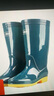 回力雨鞋女防水防滑膠鞋工作鞋高筒加絨雨靴耐磨水鞋套鞋女鞋813 墨綠中筒 37 曬單實(shí)拍圖