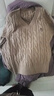 森馬（Semir）森柔毛衫|毛衣女刺繡V領(lǐng)顯瘦寬松2024絞花上衣復古風(fēng)109724107014 曬單實(shí)拍圖