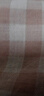 無(wú)印良品（MUJI）[自營(yíng)限定款]女士無(wú)側(cè)縫 雙層紗織睡衣  軟棉棉內(nèi)衣 淺粉色格紋 L 曬單實(shí)拍圖
