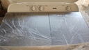 海爾（Haier）半自動(dòng)雙缸洗衣機(jī)大容量家用雙桶雙電機(jī)強(qiáng)勁動(dòng)力深層去污洗脫分離動(dòng)平衡脫水抗菌波輪 以舊換新 12公斤小神泡凈洗+一級(jí)能效+玻璃上蓋+移動(dòng)腳輪 曬單實(shí)拍圖