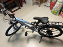 鳳凰山地自行車(chē)男女變速山地車(chē)碟剎青少年兒童自行車(chē)學(xué)生單車(chē) 星際 藍灰【變速】后座+LED燈+輻條輪 22寸【適合130-170cm】 曬單實(shí)拍圖
