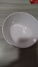 泰鑫興5英寸12.7厘米陶瓷餐具碗具米飯碗微波爐適用純白條紋高腳碗4只裝 曬單實拍圖
