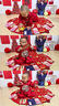 G.DUCKKIDS小黃鴨男寶寶一周歲衣服女抓周禮服嬰兒套裝秋冬唐裝百天生日禮物 紅色三件套春秋款 80 尺碼6-12月【75-85cm】 曬單實(shí)拍圖