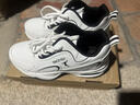 里奇.喬丹   RICKY JORDAN秋季2025新款男鞋運動(dòng)鞋大碼牛筋底皮面運動(dòng)鞋休閑減震防臭跑步鞋 白色【皮面款】 42 曬單實(shí)拍圖