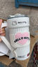 YANIS 3hello kitty保溫杯大容量水杯女禮物高顏值咖啡杯316內(nèi)膽吸管杯子 凱蒂貓1200ml（316禮盒裝） 曬單實拍圖