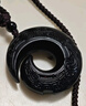 慈靈閣黑曜石吊墜時(shí)來(lái)運轉項鏈掛件飾品平安扣潮玉墜男女護身符玉佩 曬單實(shí)拍圖