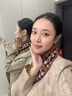 針織套頭圍脖女秋冬新款保暖防寒三角圍巾護頸脖套女士洋氣假領(lǐng)子 焦糖千鳥(niǎo)格【針織三角圍脖】 均碼（有彈力） 曬單實(shí)拍圖