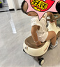 看寶貝（lookbaby）兒童扭扭車1-3歲溜溜車搖搖車寶寶扭扭車嬰兒扭扭車 絲霧棕|音樂燈光+閃光輪 曬單實拍圖