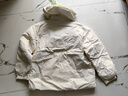 森馬[秀場(chǎng)同款]三防羽絨服男冬季情侶上衣簡(jiǎn)約戶外保暖外套 奶白（白鴨絨）10534 XL 180/96A 曬單實(shí)拍圖
