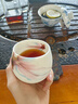 IKXO高端羊脂玉白瓷鎏金主人杯單杯個(gè)人專(zhuān)用茶杯生日禮物送長(cháng)輩男女盞 悠然自得*聚福鎏金杯 禮盒裝 曬單實(shí)拍圖
