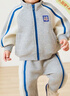迷你巴拉（minibala）巴拉學(xué)院風(fēng)長(cháng)袖套裝男女童兒童時(shí)尚長(cháng)褲兩件套春季新款2025新品 曬單實(shí)拍圖
