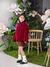 moonkids女童半身裙冬季新款兒童新年紅色亮片絲絨裙子小女孩過年加絨短裙 4562加絨紅色亮片短裙 160 cm 曬單實(shí)拍圖