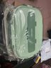 沃德百惠（WORTHBUY）304不銹鋼飯盒保溫上班族學(xué)生便攜大容量分隔型帶湯碗餐盒 綠色 曬單實(shí)拍圖