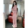 WFKV大碼女裝胖MM春秋新款假兩件上衣闊腿褲感兩件時(shí)尚休閑套裝女 兩件套 2XL 【140-160斤】 曬單實(shí)拍圖