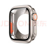 方哲品牌原裝適用蘋(píng)果手表iwatch s10/s11手表保護殼s9/8/7/6/5/4鋼化膜殼膜一體Ultra3/2防摔殼 原機鈦金色2代升級款 適用iwatch Ultra2/1【49MM表盤(pán)】 曬單實(shí)拍圖