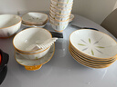 以辰釉下彩2025新款高顏值碗碟套裝家用陶瓷餐具套裝碗盤(pán)碗筷喬遷送禮 竹影拾翠10人食5英寸飯碗 46件套 曬單實(shí)拍圖