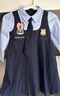 可英 GOWINBABY女童學院風連衣裙2025秋季朱迪兔子警官衣服兒童jk套裝裙夏季裙子 藍色秋季套裝（加領帶） 140 （適合身高130cm-140cm） 曬單實拍圖
