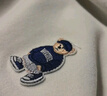 SPAO韓國同款小熊長(cháng)袖T恤男女同款秋冬加絨加厚保暖上衣SPCX25SG02LD 淺綠#SP海軍熊-刺繡車(chē) L 曬單實(shí)拍圖
